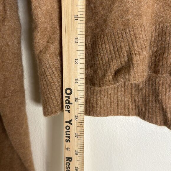 REFORMATION Brown Cashmere Polo Cropped Sweater size XS cozy soft prep - Picture 8 of 11